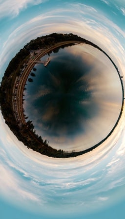 Picture of a fish eye camera